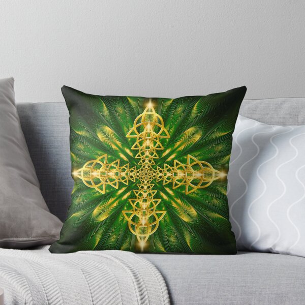Item preview, Golden Emerald Triquetra Fractal  designed and sold by chantalittah.