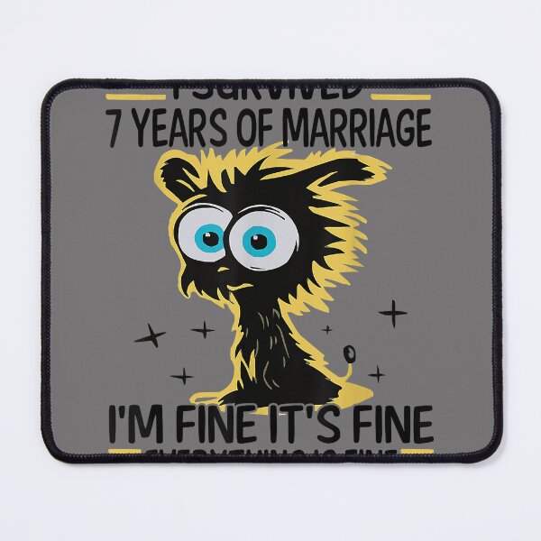 Item preview, Funny 7th Wedding Anniversary Couples Husband Wife 7 Years designed and sold by KristineLi.