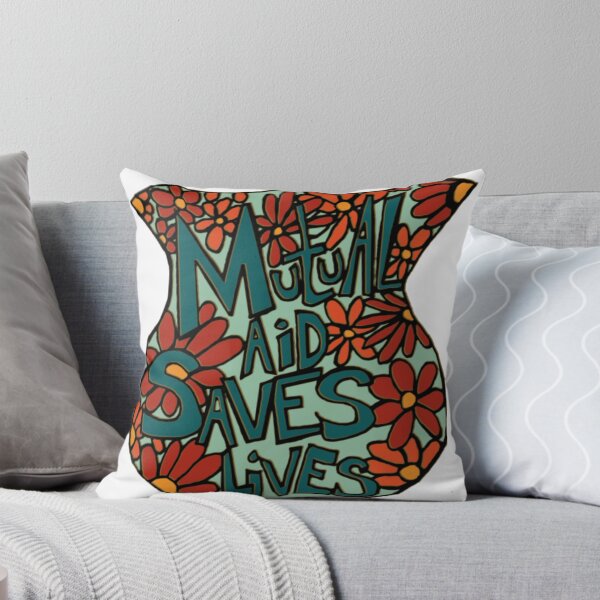 Item preview, Mutual Aid Saves Lives Vintage Floral Shield Graphic designed and sold by esrtabty.