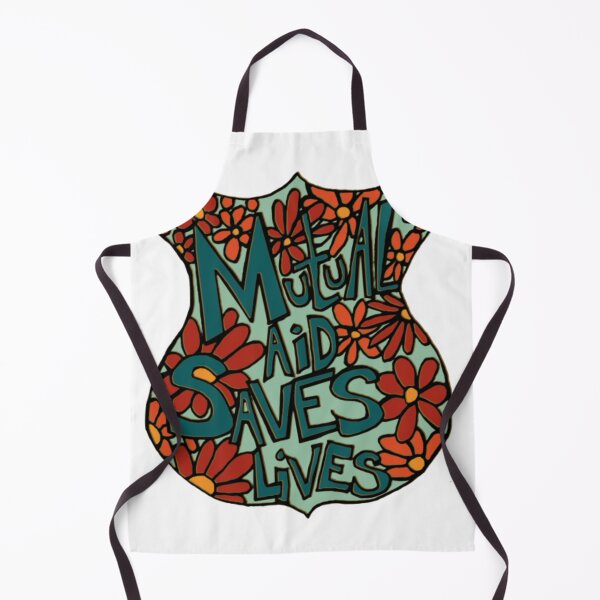 Item preview, Mutual Aid Saves Lives Vintage Floral Shield Graphic designed and sold by esrtabty.