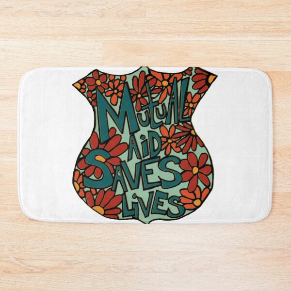 Item preview, Mutual Aid Saves Lives Vintage Floral Shield Graphic designed and sold by esrtabty.