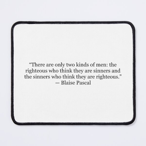 Item preview, There Are Only Two Kinds of Men | Blaise Pascal Quote Print | Philosophy designed and sold by The Prose Atelier.