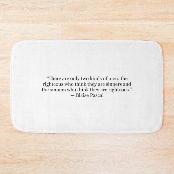 Item preview, There Are Only Two Kinds of Men | Blaise Pascal Quote Print | Philosophy designed and sold by The Prose Atelier.