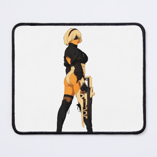 Item preview, Elegant Android Warrior Fan Art | Sci-Fi Anime Inspired Pin-Up Illustration designed and sold by Hollow Moon Studios..