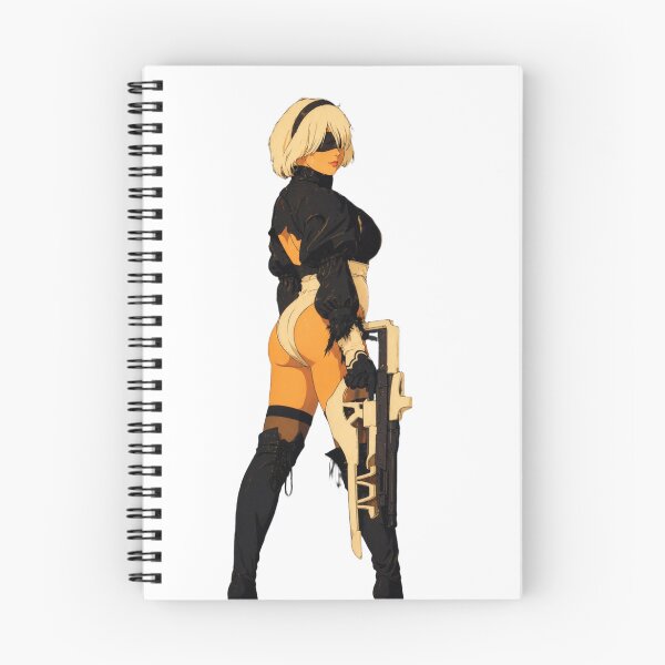 Item preview, Elegant Android Warrior Fan Art | Sci-Fi Anime Inspired Pin-Up Illustration designed and sold by  Hollow Moon Studios..