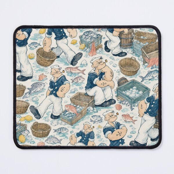 Item preview, 1929 Sailor Fish Market Pattern designed and sold by VerdantStudio.
