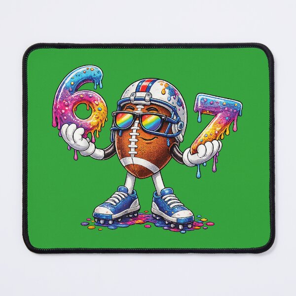 Item preview, Football 67 Ice Cream Drip Funny Six Seven Number 67th Bday designed and sold by melodycook.