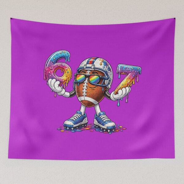 Item preview, Football 67 Ice Cream Drip Funny Six Seven Number 67th Bday designed and sold by melodycook.