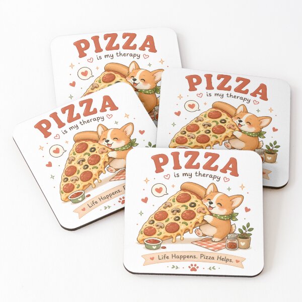 Item preview, Pizza Corgi Kawaii T-Shirt | Cute Dog Hugging Giant Pizza Slice | Funny Foodie Cartoon Gift designed and sold by Snackwear Apparel.