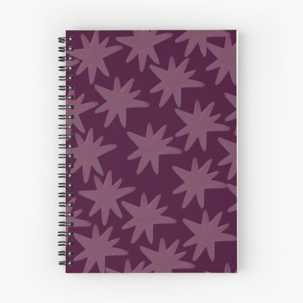 Item preview, Abstract Mauve Star Pattern | Hand Painted Celestial Seamless Print | Modern Aesthetic Surface Design designed and sold by NOUURRRR.