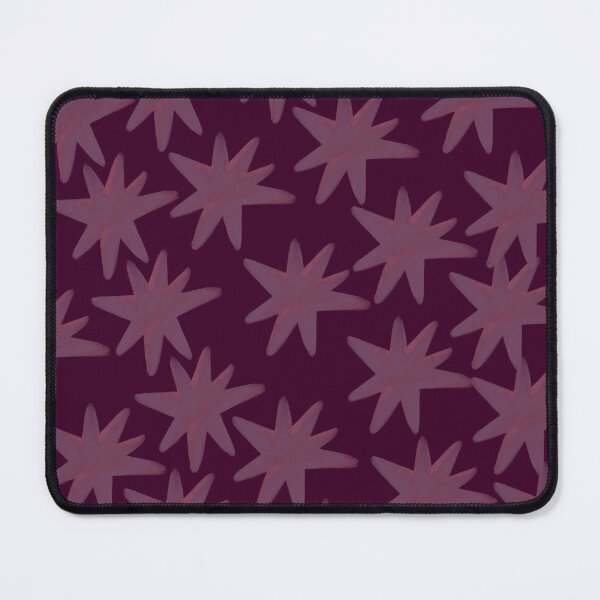 Item preview, Abstract Mauve Star Pattern | Hand Painted Celestial Seamless Print | Modern Aesthetic Surface Design designed and sold by NOUURRRR.