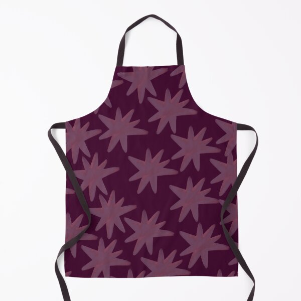 Item preview, Abstract Mauve Star Pattern | Hand Painted Celestial Seamless Print | Modern Aesthetic Surface Design designed and sold by NOUURRRR.