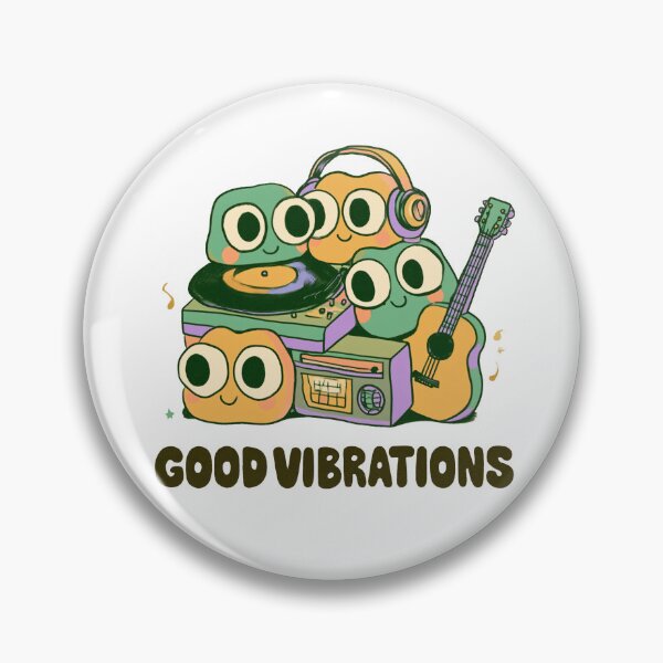 Item preview, Kawaii Music Characters Shirt – Good Vibrations designed and sold by GrooveAndGlow.
