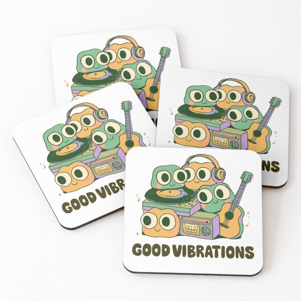 Item preview, Kawaii Music Characters Shirt – Good Vibrations designed and sold by GrooveAndGlow.