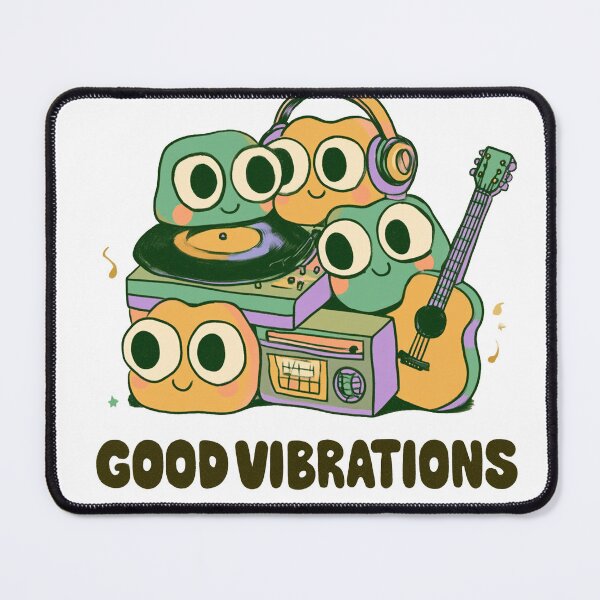 Item preview, Kawaii Music Characters Shirt – Good Vibrations designed and sold by GrooveAndGlow.