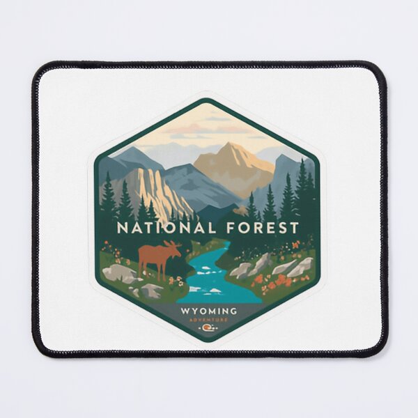 Item preview, National Forest Wyoming Adventure Nature Mountains Wilderness Explorer designed and sold by Simsimah26Parks.