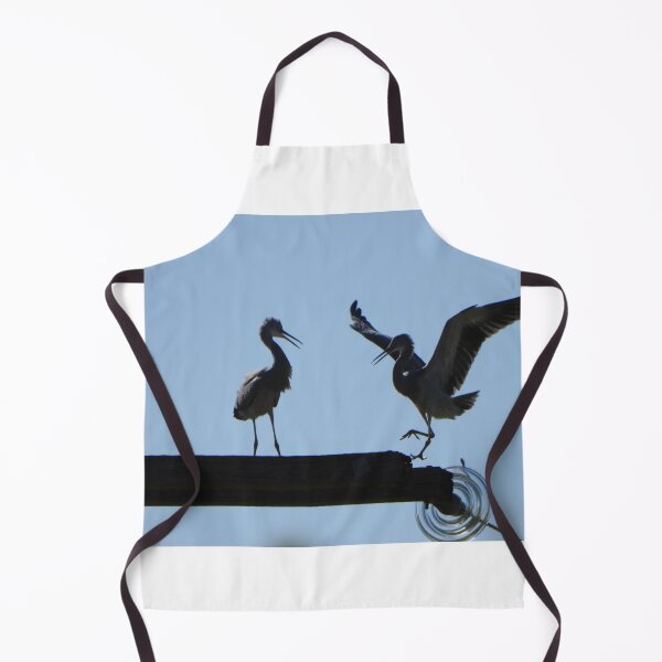 Item preview, Blue Herons playing on a telephone pole designed and sold by Lynette2025.