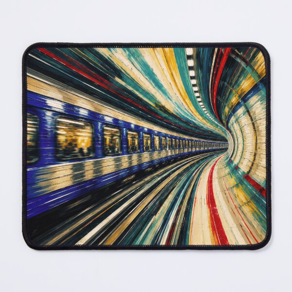 Item preview, Speeding Though: A London Subway Train #2 designed and sold by Andy Gambino Art.