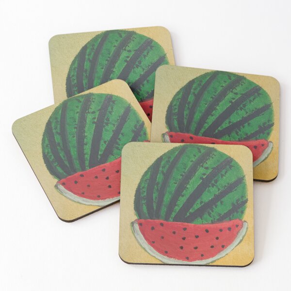 Artikelvorschau, Handbemalte Wassermelone entworfen und verkauft von DarrenMorrisArt.