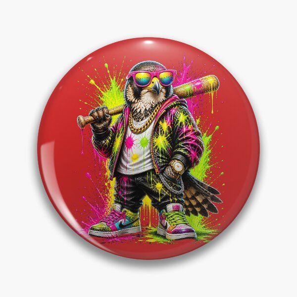 Item preview, Falcon Baseball Drip Funny Animal Party Sport Cool Graphic designed and sold by melodycook.