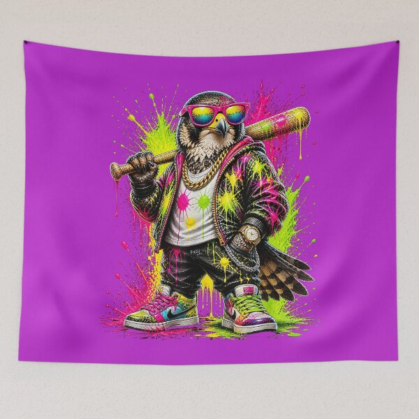 Item preview, Falcon Baseball Drip Funny Animal Party Sport Cool Graphic designed and sold by melodycook.