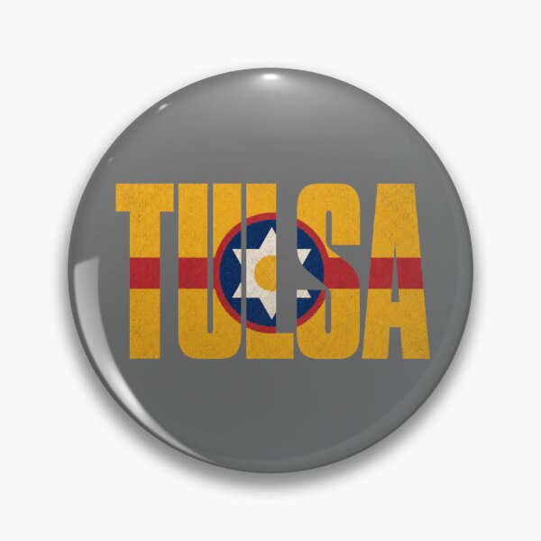 Item preview, Tulsa City Flag Typography | Vintage Oklahoma Design designed and sold by SimplyJasper.