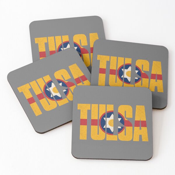 Item preview, Tulsa City Flag Typography | Vintage Oklahoma Design designed and sold by SimplyJasper.