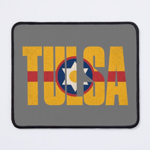 Item preview, Tulsa City Flag Typography | Vintage Oklahoma Design designed and sold by SimplyJasper.