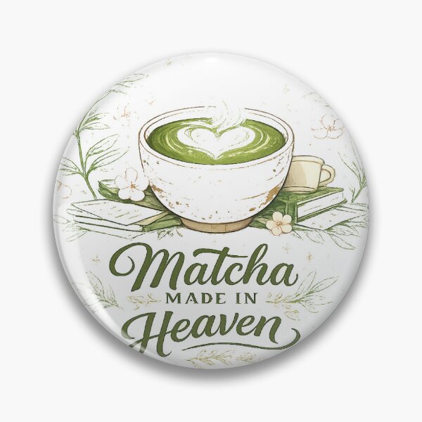 Item preview, Matcha Made in Heaven designed and sold by RedRubyBubble.