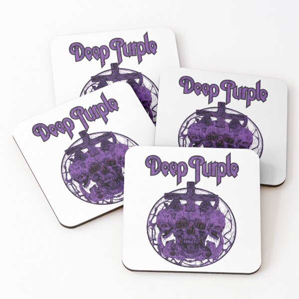 Item preview, Deep Purple Dark Skull and Crosses Gothic Music designed and sold by Random-ShirtZ.
