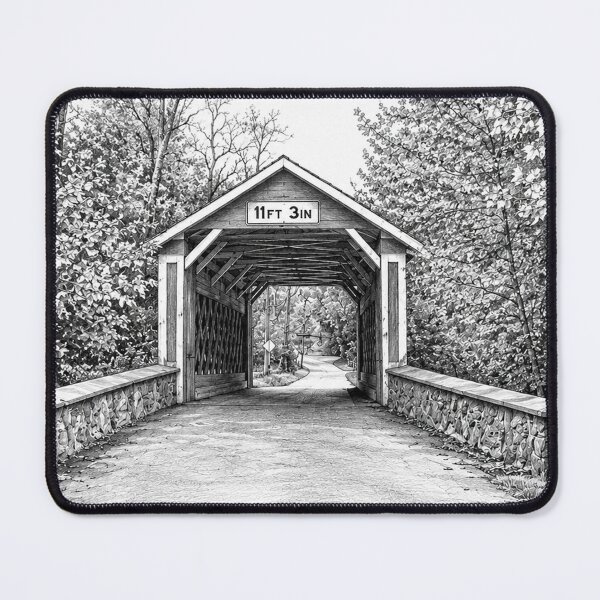 Item preview, Ashland Covered Bridge graphene designed and sold by gotucoveredart.