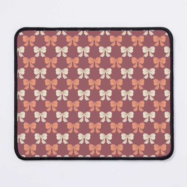 Item preview, Small Vintage Folk Bow Duo Burgundy Botanical Pattern designed and sold by DColourMuse.