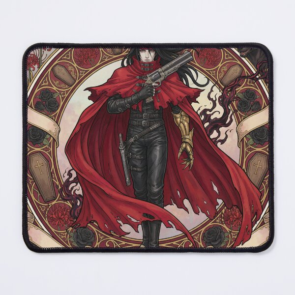 Item preview, Vincent Valentine in Alphonse Mucha Style designed and sold by Solace Sparkles.