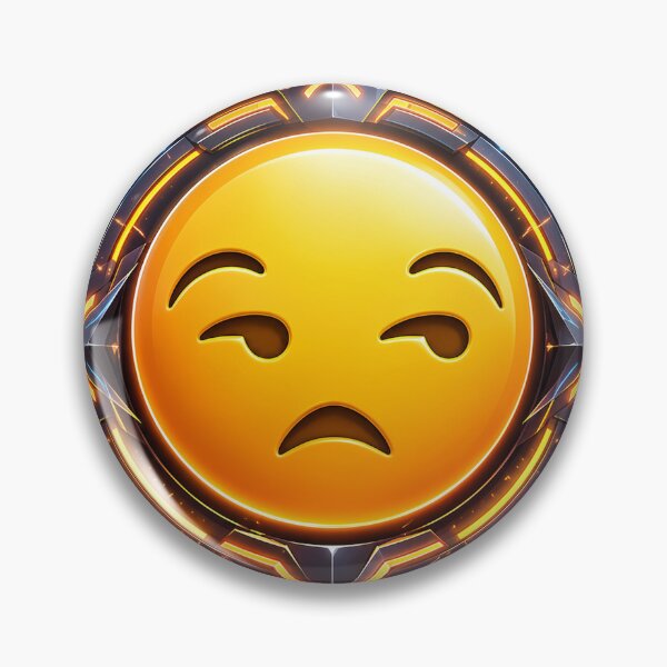 Artikelvorschau, Cyber Disappointed Emoji entworfen und verkauft von syotos-ai.