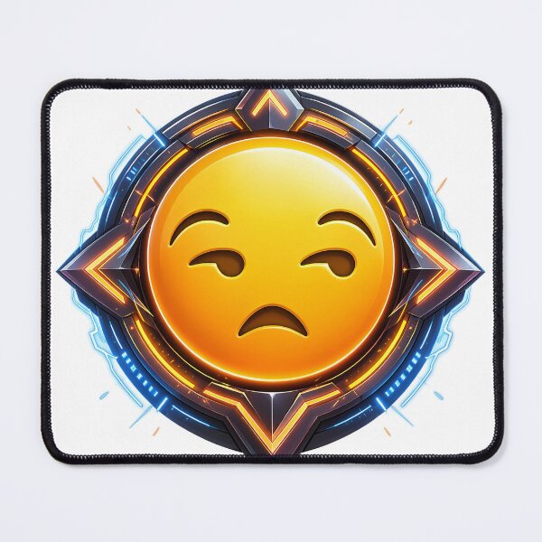 Item preview, Cyber Disappointed Emoji designed and sold by syotos-ai.