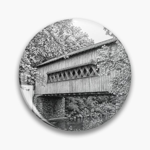 Item preview, Wooddale Covered Bridge graphene designed and sold by gotucoveredart.