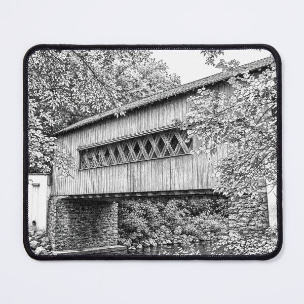 Item preview, Wooddale Covered Bridge graphene designed and sold by gotucoveredart.