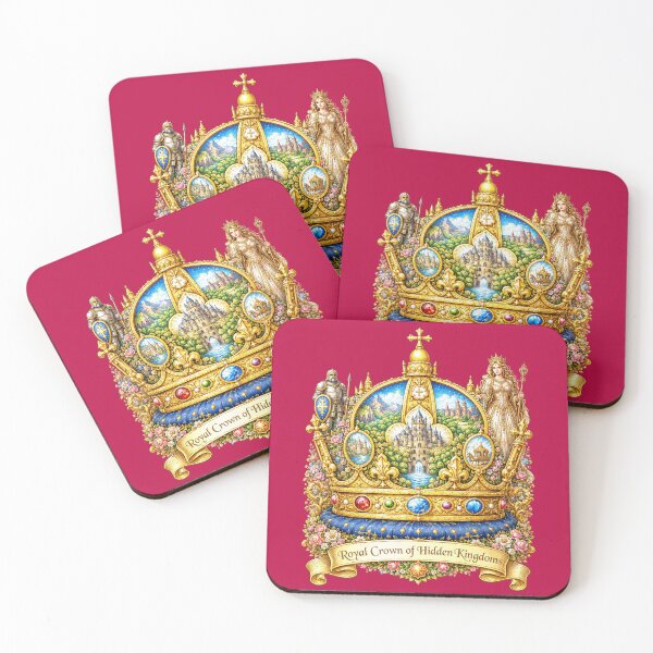 Item preview, Royal Crown of Hidden Kingdoms | Fantasy Castle Art Nouveau Illustration designed and sold by sunbowjp stadio.