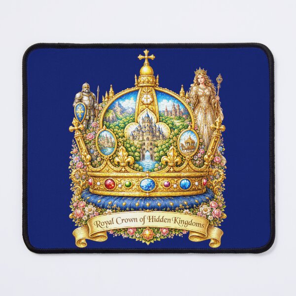 Item preview, Royal Crown of Hidden Kingdoms | Fantasy Castle Art Nouveau Illustration designed and sold by sunbowjp stadio.