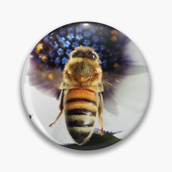 Item preview, A bee about to land on a flower designed and sold by Lynette2025.