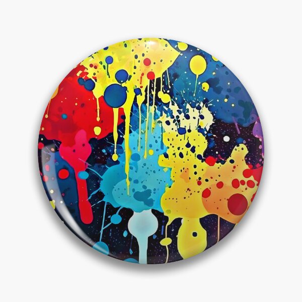 Item preview, Colorful Contemporary Rainbow Hues Splatter Splashes Abstract Painting designed and sold by DEC02.