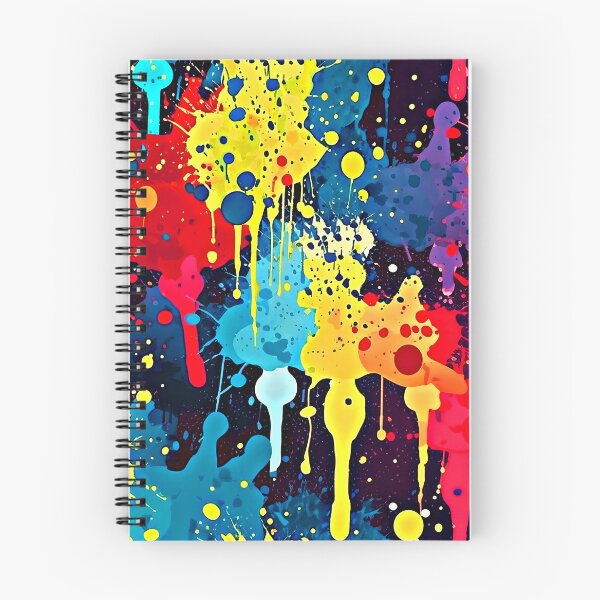 Item preview, Colorful Contemporary Rainbow Hues Splatter Splashes Abstract Painting designed and sold by DEC02.