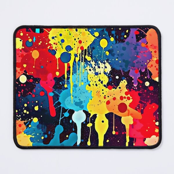 Item preview, Colorful Contemporary Rainbow Hues Splatter Splashes Abstract Painting designed and sold by DEC02.