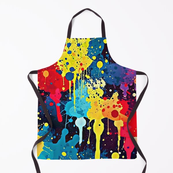Item preview, Colorful Contemporary Rainbow Hues Splatter Splashes Abstract Painting designed and sold by DEC02.