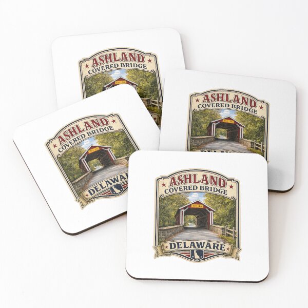 Item preview, Ashland Covered Bridge over Red Clay Creek Rustic designed and sold by gotucoveredart.