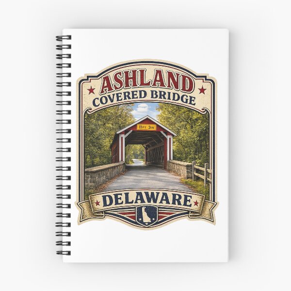 Item preview, Ashland Covered Bridge over Red Clay Creek Rustic designed and sold by gotucoveredart.
