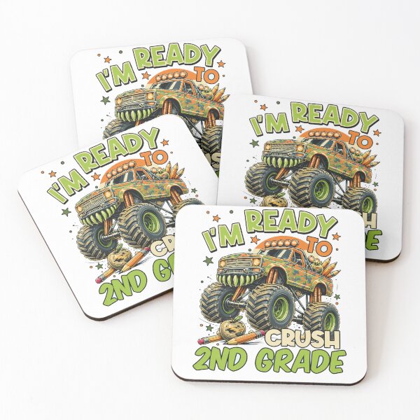 Item preview, I'm Ready to Crush 2nd Grade Camo Monster Truck designed and sold by golentera.