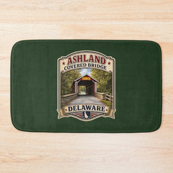 Item preview, Ashland Covered Bridge over Red Clay Creek Rustic designed and sold by gotucoveredart.