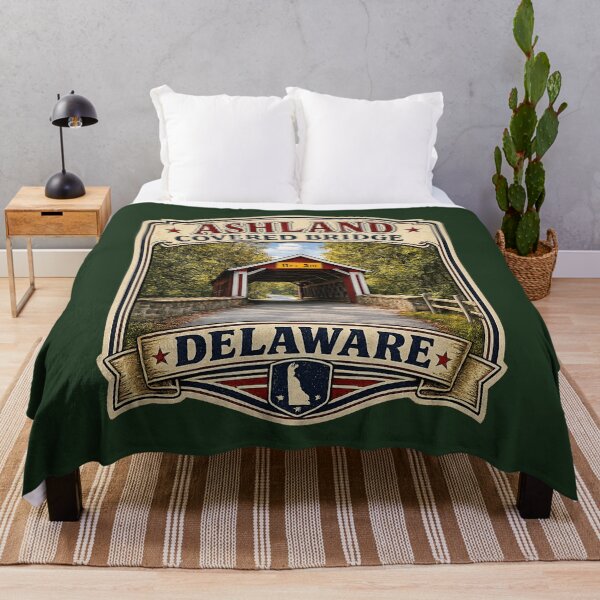 Item preview, Ashland Covered Bridge over Red Clay Creek Rustic designed and sold by gotucoveredart.