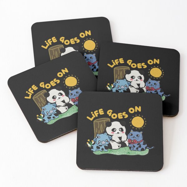 Item preview, PeiPei and Keke Life Goes On Positive Quote Design designed and sold by Peipeiandkeke.